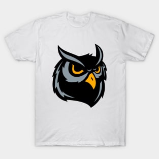 Grey Owl Face Logo T-Shirt